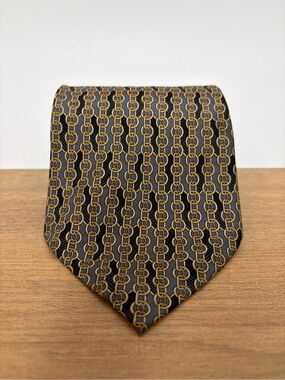 Paolo Gucci Silk Equestrian Tie